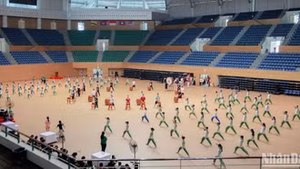 Hàng trăm diễn viên tập luyện cho đêm khai mạc Đại hội Thể thao học sinh Đông Nam Á