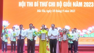 Huyện ủy Bắc Hà: Tổng kết, trao giải hội thi Bí thư chi bộ giỏi năm 2023