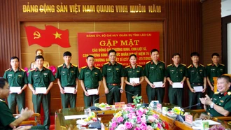 Bộ Chỉ huy Quân sự tỉnh gặp mặt các đồng chí thương binh, con thương binh-liệt sĩ đang tại ngũ