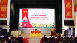 Bộ CHQS tỉnh tổ chức hội thảo khoa học xây dựng khu vực phòng thủ trong tình hình mới