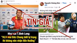 Rộ trang tin rác bịa đặt bôi bác tuyển nữ Việt Nam, mạo danh HLV Park Hang Seo lừa đảo