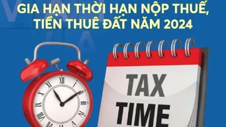 [Infographic] Đối tượng được gia hạn nộp thuế, tiền thuê đất năm 2024