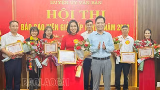 Hội thi báo cáo viên giỏi huyện Văn Bàn năm 2023