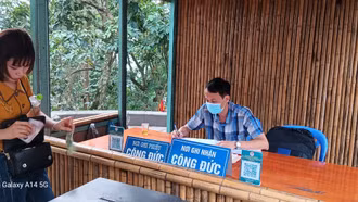 Đền Hùng tiếp nhận công đức bằng mã QR