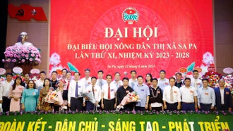 Đại hội Đại biểu Hội Nông dân thị xã Sa Pa lần thứ XI, nhiệm kỳ 2023 - 2028