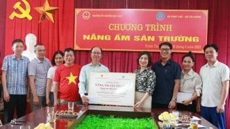 Hỗ trợ kinh phí chỉnh trang Trường Mầm non xã Trịnh Tường