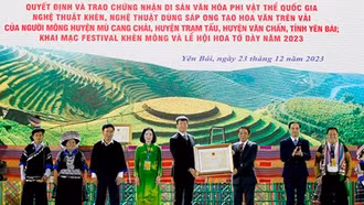 Hai loại hình nghệ thuật của người Mông là Di sản văn hóa phi vật thể Quốc gia