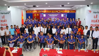 Đoàn thể thao người khuyết tật Việt Nam xuất quân dự ASEAN Para Games 12