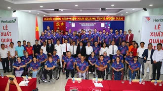 Đoàn thể thao người khuyết tật Việt Nam xuất quân dự ASEAN Para Games 12