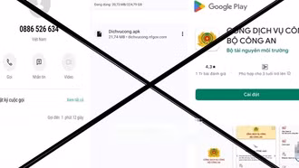 Mất 100 triệu đồng vì cài đặt app ''Dịch vụ công'' giả