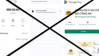 Mất 100 triệu đồng vì cài đặt app ''Dịch vụ công'' giả
