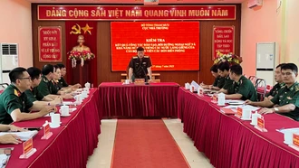 Cục Nhà trường kiểm tra công tác học ngoại ngữ tại Bộ đội Biên phòng tỉnh Lào Cai