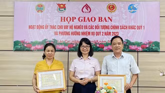 Doanh số cho vay quý I qua các hội, đoàn thể đạt hơn 290 tỷ đồng