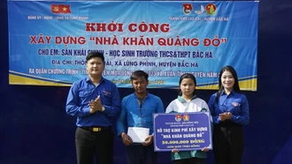 Khởi công xây “Nhà khăn quàng đỏ” cho học sinh có hoàn cảnh khó khăn tại xã Lùng Phình