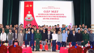 Bộ Chỉ huy quân sự tỉnh: Gặp mặt người có uy tín tiêu biểu