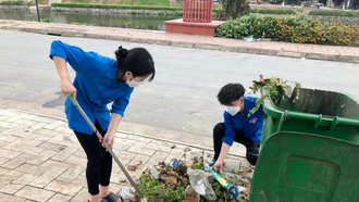 Bảo Yên: Ra quân ngày cao điểm chiến sĩ tình nguyện xây dựng đô thị