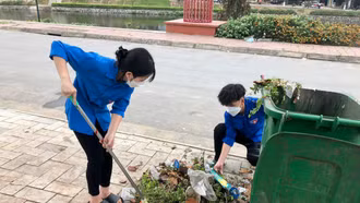 Bảo Yên: Ra quân ngày cao điểm chiến sĩ tình nguyện xây dựng đô thị