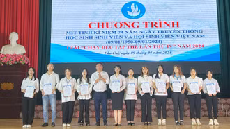 Phân hiệu Đại học Thái Nguyên tại tỉnh Lào Cai khen thưởng “Sinh viên 5 tốt”