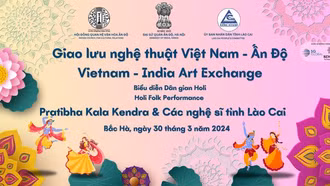 Nhóm múa dân gian Pratibha Kala Kendra sắp tham gia biểu diễn tại huyện Bắc Hà