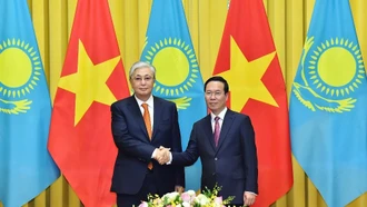 Chủ tịch nước Võ Văn Thưởng chủ trì Lễ đón chính thức Tổng thống Cộng hòa Kazakhstan