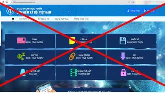 Xuất hiện trang web giả mạo Cổng dịch vụ công Bảo hiểm xã hội Việt Nam