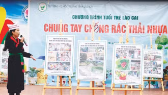 10 điểm trường học triển khai Chương trình 'Tuổi trẻ Lào Cai chung tay chống rác thải nhựa' năm 2023