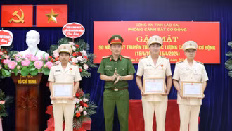 Công an tỉnh kỷ niệm 50 năm Ngày truyền thống lực lượng Cảnh sát Cơ động