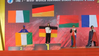 Võ sĩ người Đức gốc Việt giành HCV tại Giải Vô địch Vovinam thế giới 2023