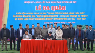 Bát Xát phát động thi đua xây dựng nông thôn mới và thực hiện Nghị quyết 10 của Tỉnh ủy