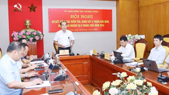 Hội nghị trực tuyến toàn quốc sơ kết công tác kiểm tra, giám sát 6 tháng đầu năm