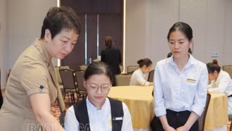 40 lao động nông thôn tham gia lớp bồi dưỡng kỹ năng phục vụ khách du lịch