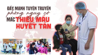 Đẩy mạnh tuyên truyền phòng nguy cơ mắc thiếu máu huyết tán