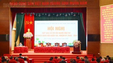Những người ứng cử đại biểu Quốc hội khóa XVI tại Đơn vị bầu cử số 4 tiếp xúc cử tri