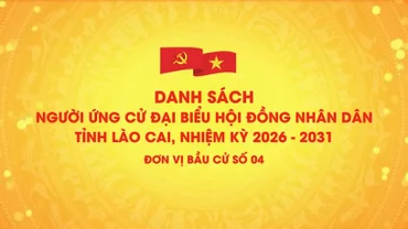 Danh sách chính thức những người ứng cử đại biểu HĐND tỉnh Lào Cai, nhiệm kỳ 2026 - 2031 (đơn vị bầu cử số 4)