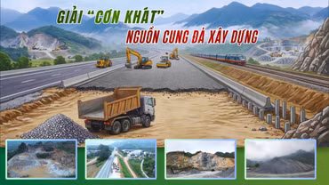 Giải “cơn khát” nguồn cung đá xây dựng
