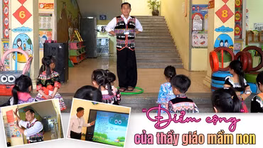 “Điểm cộng” của thầy giáo mầm non