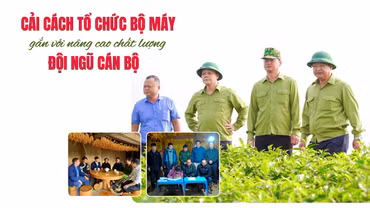 Cải cách tổ chức bộ máy gắn với nâng cao chất lượng đội ngũ cán bộ