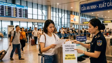 Nợ thuế dù nhỏ vẫn có thể bị tạm hoãn xuất cảnh: Người dân cần cảnh giác tránh “kẹt” ở sân bay