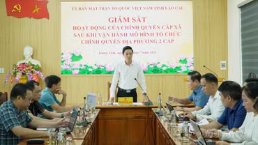 Ủy ban MTTQ Việt Nam tỉnh Lào Cai giám sát việc vận hành mô hình chính quyền địa phương 2 cấp tại phường Trung Tâm