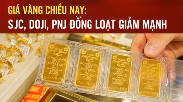 Giá vàng chiều nay: SJC, DOJI, PNJ đồng loạt giảm mạnh