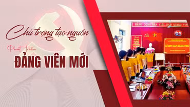 Chú trọng tạo nguồn phát triển đảng viên mới