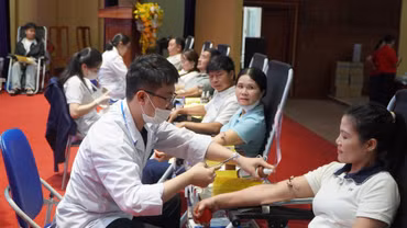 Tiếp nhận trên 350 đơn vị máu tại Ngày hội hiến máu tình nguyện Bắc Hà năm 2026