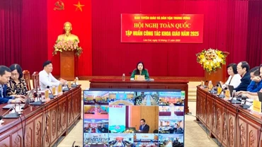 Lào Cai tham dự Hội nghị toàn quốc tập huấn công tác khoa giáo năm 2025
