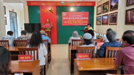 Quang cảnh buổi Gặp mặt, ra mắt Chi hội Mỹ thuật Việt Nam tỉnh Lài Cai (nhiệm kỳ 2025 -2030) Khai mạc trưng bày, công bố một số sáng tác mới năm 2025