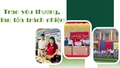 Trao yêu thương, lan tỏa trách nhiệm