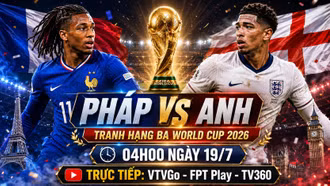 Tỷ lệ thắng trận Pháp vs Anh tranh hạng 3 mới nhất theo Opta