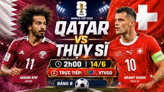Qatar vs Thụy Sĩ 2h 14/6: Đại diện châu Á trước thử thách lớn