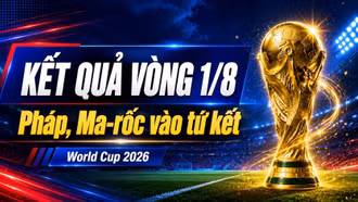 Kết quả, lịch thi đấu vòng 16 đội (1/8) World Cup 2026 hôm nay 5/7