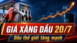 Giá xăng dầu hôm nay 20/7: Dầu thế giới tăng nhanh phiên đầu tuần