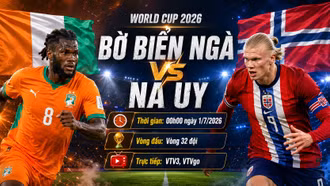 Đội hình ra sân Bờ Biển Ngà vs Na Uy: Pepe, Kessié chờ chặn Haaland